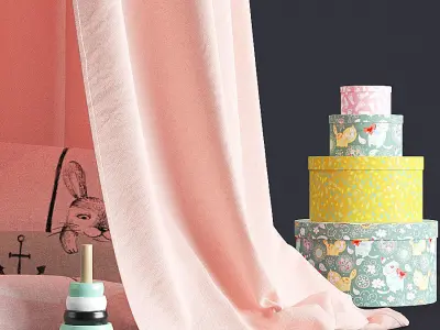 Children Canopy set 3D model