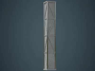 Pillar 1A Low-poly 3D model