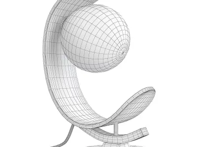 Mitzi Hl186201Agb 1 Light Table Lamp Low-poly 3D model