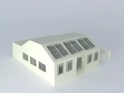 Modern Medium-Sized Canarian House V2 Free 3D model