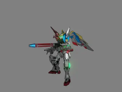Attacker Gundam 10 A 3D model