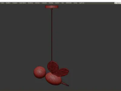 BEE pendant Low-poly 3D model