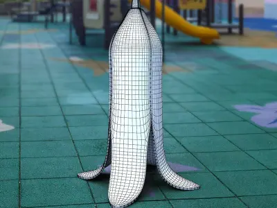 Banana Wet Caution 3D print model