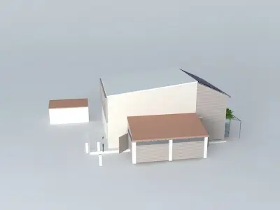 extention housing in town Free 3D model