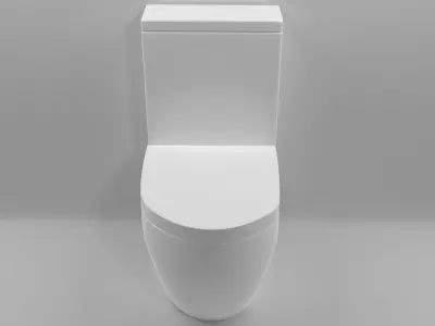 modern toilet 3D model