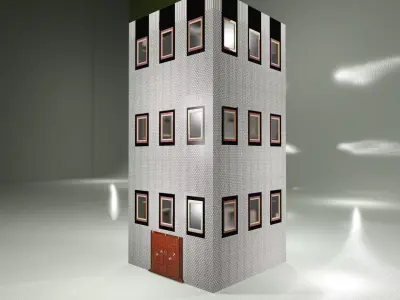 BIG MODERN APARTMENT Low-poly 3D model