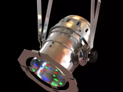 Colorful Lamp For Discos 3D model