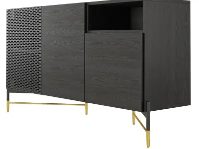 Kave Home Milian Sideboard Low-poly 3D model