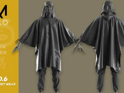 Mens Street outfit Gang Style 3D model