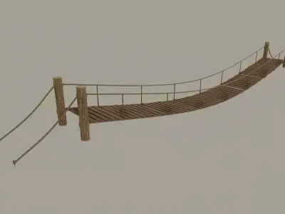 Rope Bridge 3D model