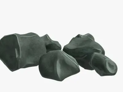 Stylized Rock for Cartoon and Anime Low-poly 3D model