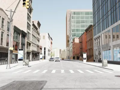 New York Block 3 Low-poly 3D model