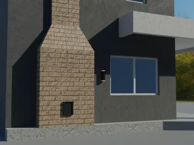 Standard Big House 01 Low-poly 3D model