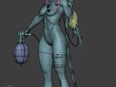 Warhammer 4k Callidus Assassin 3D model