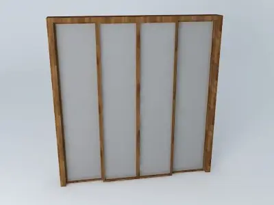 Sliding glass door 2 00 Free 3D model
