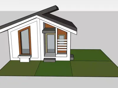 Modern Small House  Architectural 3D Model for Visualization 3D model
