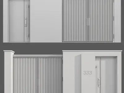 modern door 14 3D model