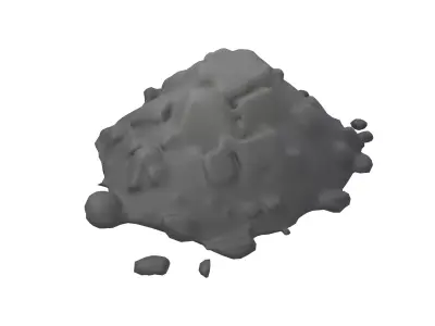 Pile of Dirt v1 003 Low-poly 3D model
