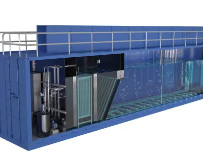 Integrated Sewage Treatment TankStandard 3D model