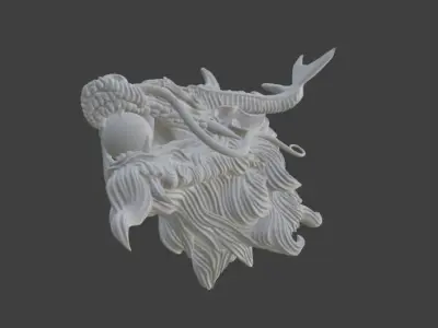 Head Dragon 3D model