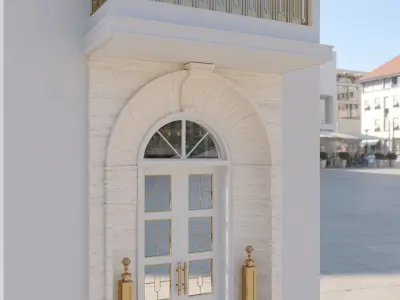 Arched door 3D model