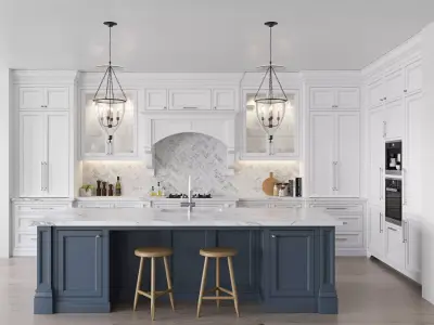 Classic kitchen 8 3D model