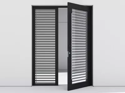 Aluminium door 129 3D model