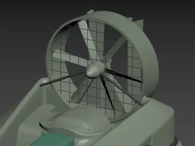 Compact Personal Hovercraft 3D Model 3D model