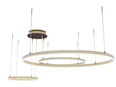 The Rings chandelier 3D model