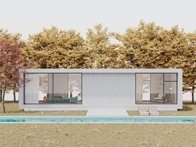Minimal Exterior Villa  3D model