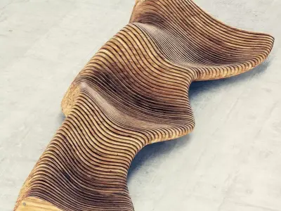 Parametric bench n4 3D model