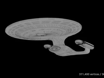USSEnterpriseNCC1701D 3D model