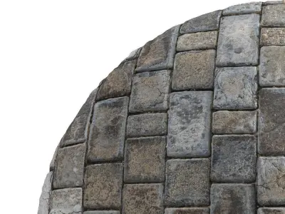 Seamless material of old paving slabs Texture