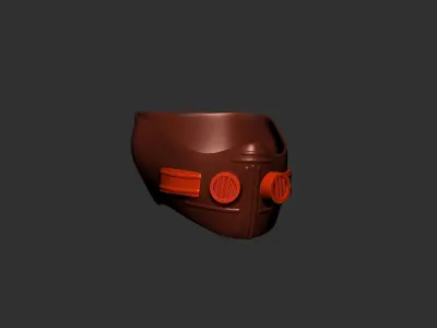 helmet high poly sculpt 3d printable  3D model 135