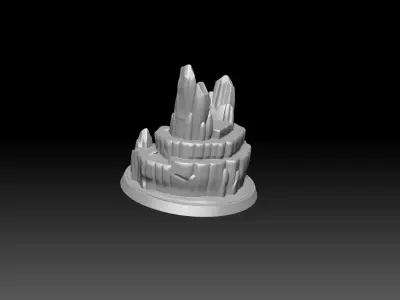 Fantasy Miniature Base -3D printing model 3D print model