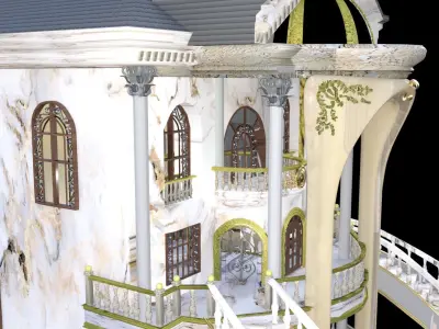 marble villa 3D model