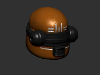 helmet high poly sculpt 3d printable ver 7 3D model 3D model 67