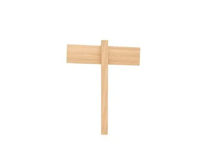 Wooden Signboard 3D model