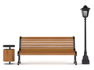 Three Street Elements Collection 3D model