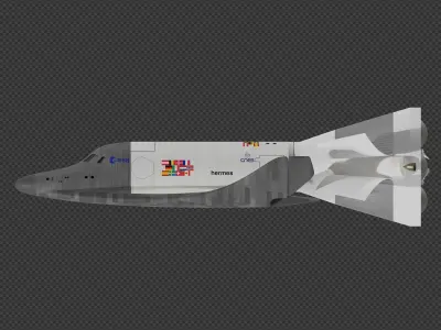 ESA Hermes spaceplane 3D model