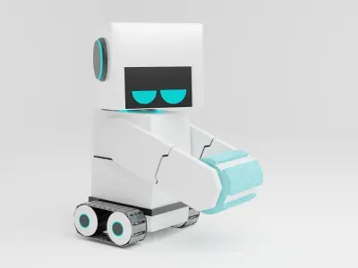 Sci fi cute robot 3D model