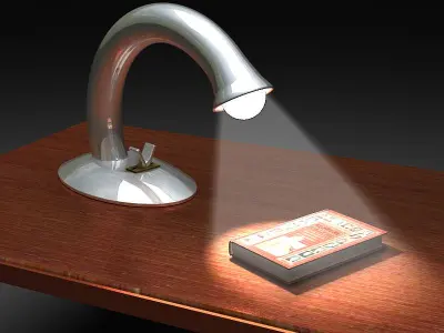 Table Reading Lamp 3D model