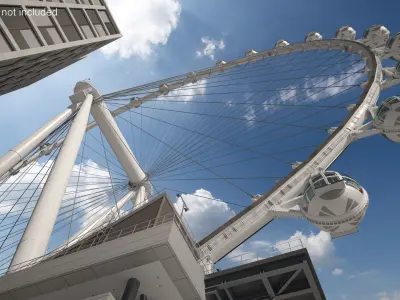  High Roller Ferris Wheel Rigged for Maya 