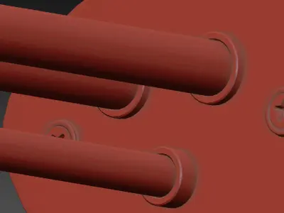 Pair of Large Wall Lamp by Erik Gunnar Asplund 3D model