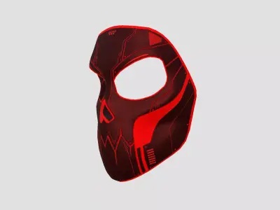 Scifi Skull Mask A06 - Fantasy Character Design Low-poly 3D model