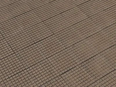 Square Mosaic Paver Grid PBR Texture Texture