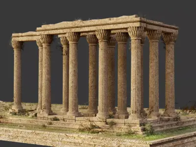 Temple of Olympian Zeus 3D model