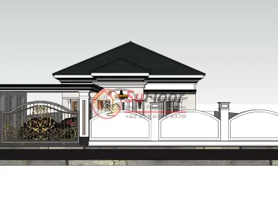 House 18x27m code 651 - Sketchup 3D model 3D model 3D model