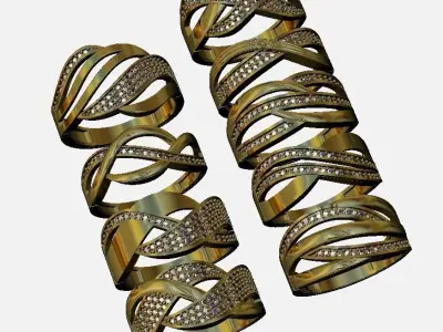 light stone ring 3D print model