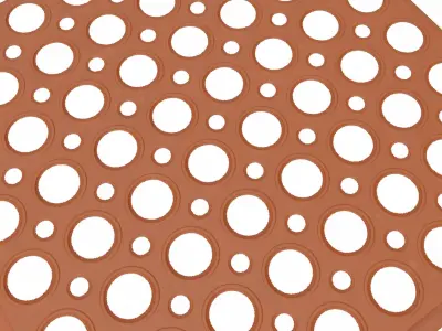 Door mat lowpoly 3d model Low-poly 3D model